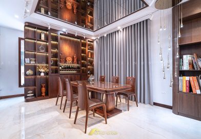 Thợ làm nội thất gỗ óc chó tại Hà Nội và Tphcm Sài Gòn theo mét vuông trọn gói giá rẻ nhanh gọn